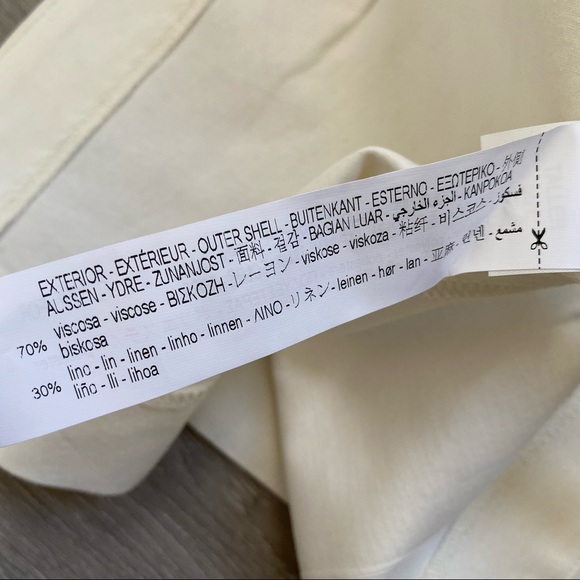 Zara Asymmetric Linen Blend Skirt - Picture 14 of 14